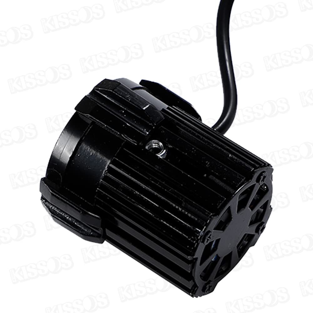 Universal LED Headlights and Fog Lamps for Motorcycles, White/Yellow Switchable, 12V, Set of 2