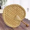 Handmade Woven Palm Leaf Fan for Children and Babies - Sunflower Design