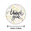 100-500pcs Thank You Round Sticker Scrapbook Envelope Seal Sticker Gift Flower Decoration Stationery Label Sticker