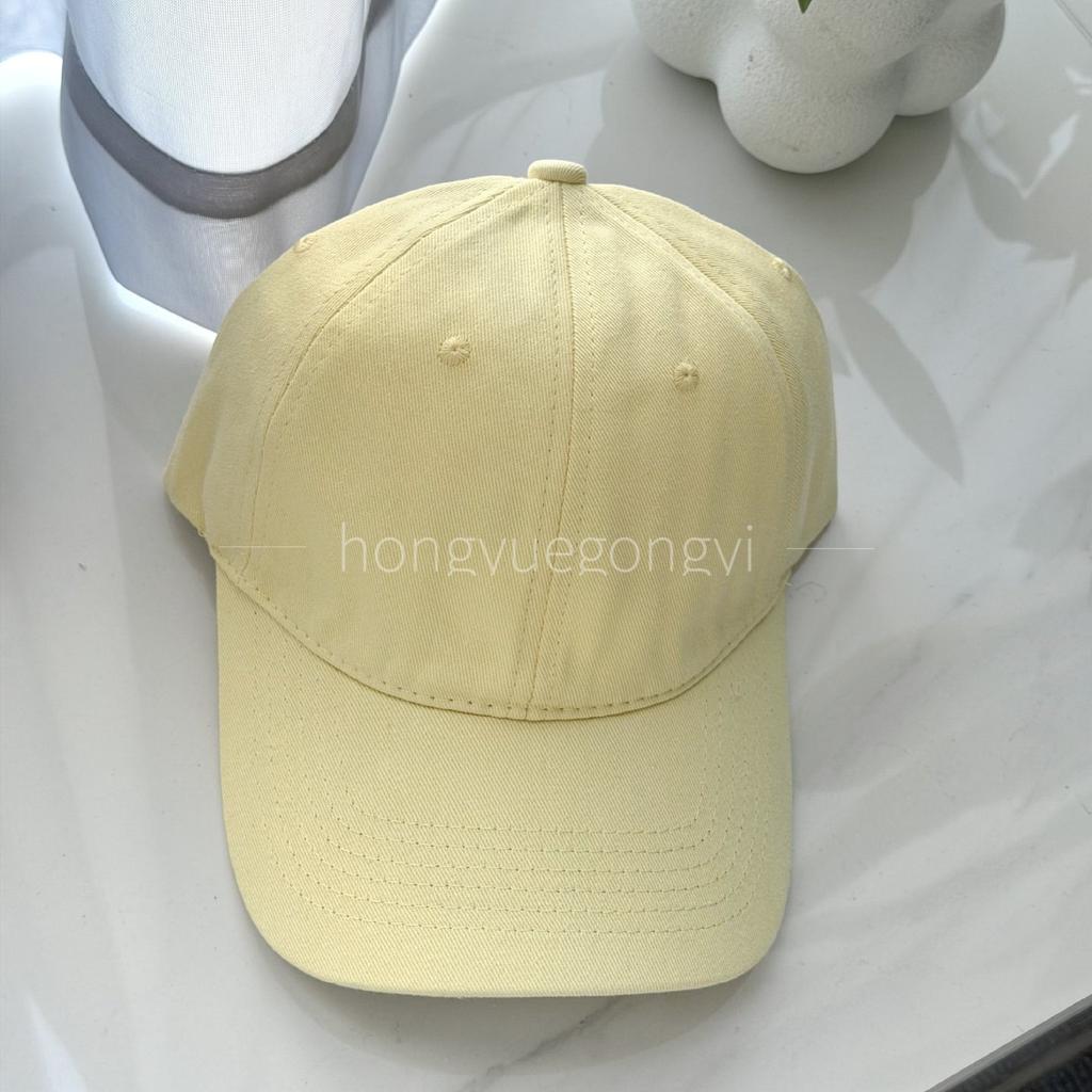 Customized Light Board Soft Top Versatile Cap Men'S Summer Street Spring Summer Autumn Solid Color Baseball Cap Children