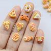 50 Pcs Cute Mini Simulated Bread, Donuts, Pizza Flat Back Resin Cabochons Scrapbooking DIY Jewelry Hairpin Craft Decoration