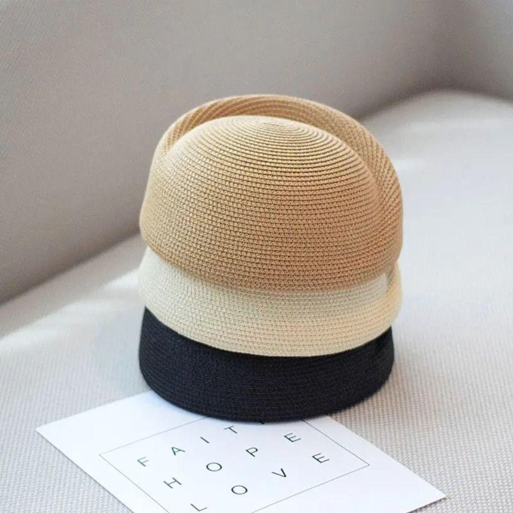 Classic Straw Beret Hat Elegant Fedora Hat Fashion Sun Hat Summer Wear