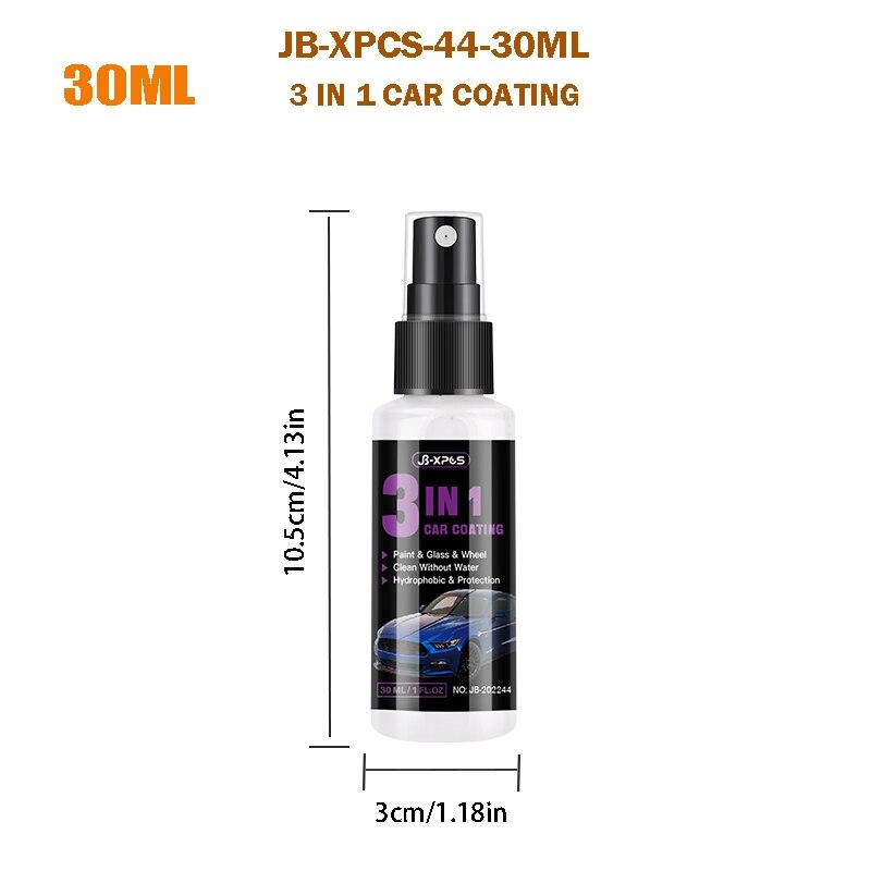 

3 in 1 Car Ceramic Coating Nano Super Hydrophobic Protection Polishing Spraying Quick Coat Glass ,Wheel & Paint Care JB XPCS 44