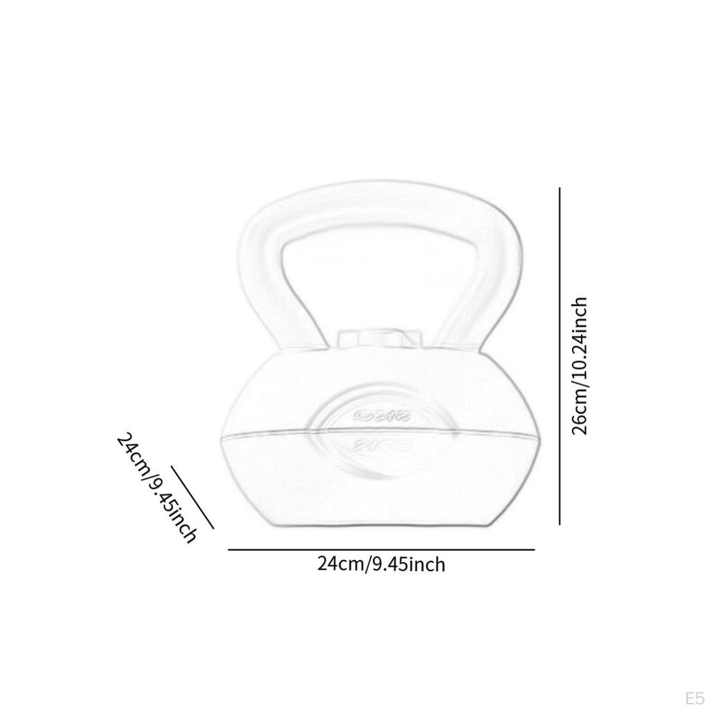 Kettlebell Filled with Water, Training Device for The Gluteal Muscles, Adjustable Weight From 2-4