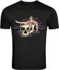 Pinup Girl Sitting On Skull Dark Art Graphic T-Shirt