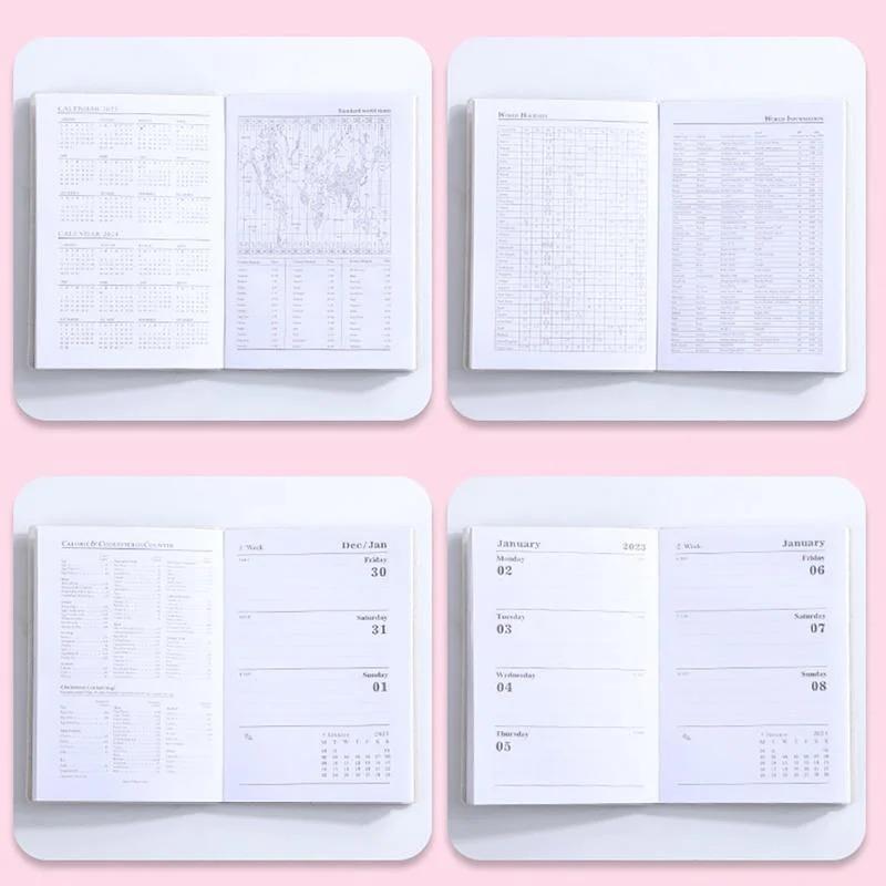 A7 Mini Notebook 365 Days Portable Pocket Notepad Daily Weekly Agenda Planner Notebooks Stationery School Writing Supplies