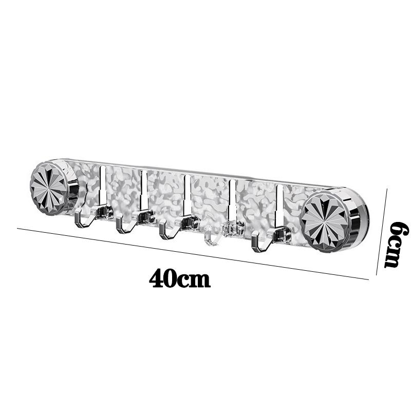 

No-Drill Suction Cup Long Row Hooks For Bathroom Wall Storage Behind Doors Traceless Adhesive Hooks A