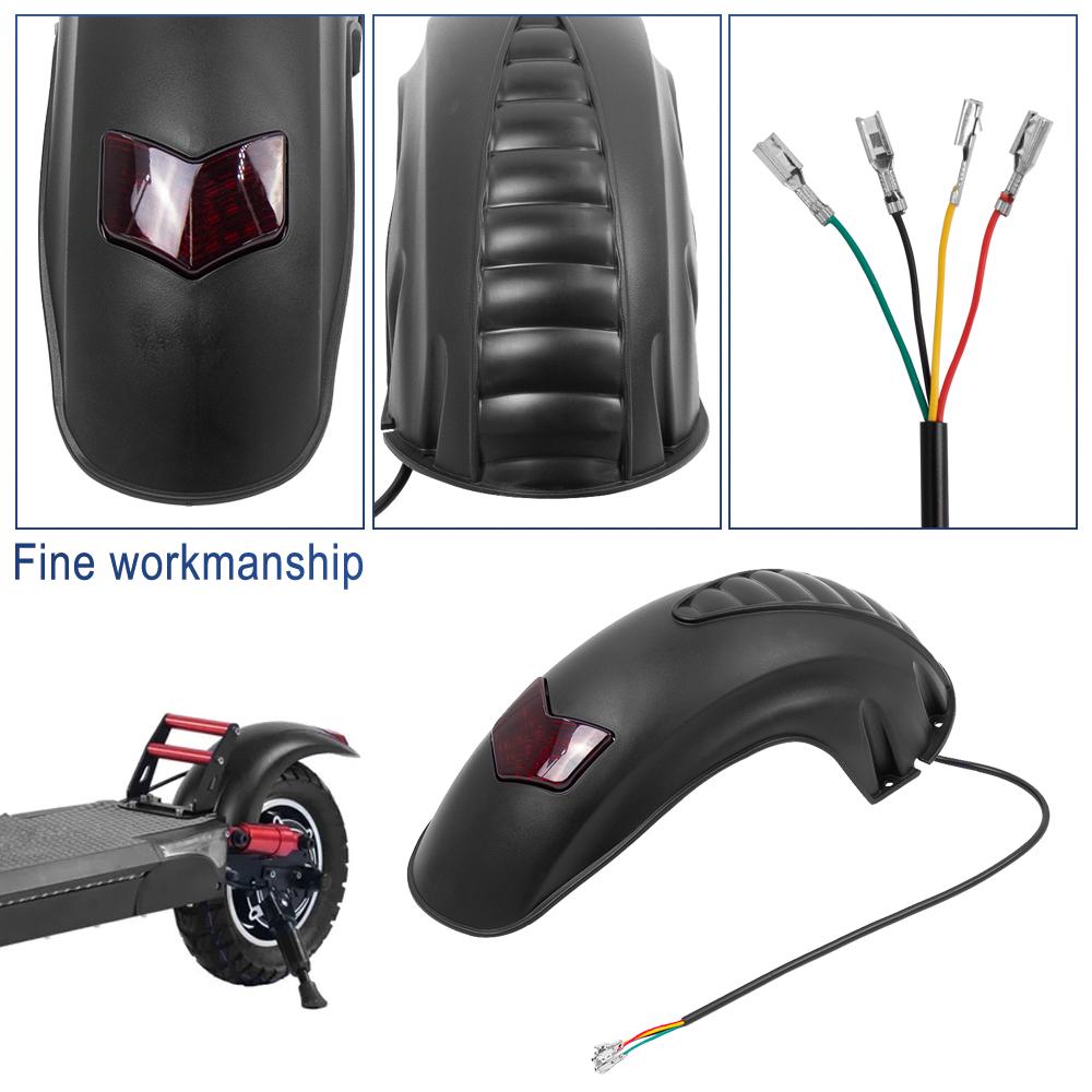 Garde-boue arrière avec feu de freinage Nouveau garde-boue pour trottinette électrique KUGOO M4/M4 PRO pour trottinette 10 pouces Pièces de rechange
