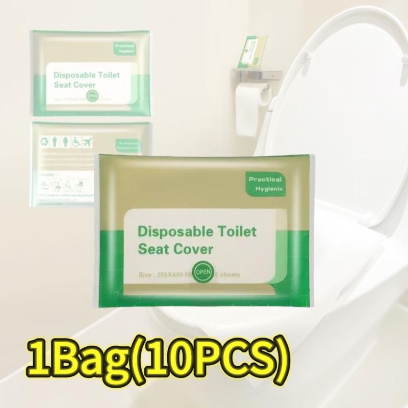 10-120PCS Disposable Toilet Seat Cover Portable Travel Camping Hotel Bathroom Degradable Waterproof Toilet Mat Accessories