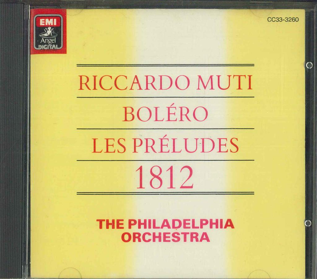 CD   Tchaikovsky Overture 1812 CC333260 EMI 1985 Japan Classical Used