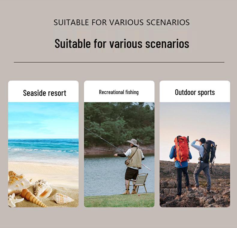 Unisex UV Protection Hat with Detachable Flap – Quick-Drying Sun Hat for Climbing and Fishing