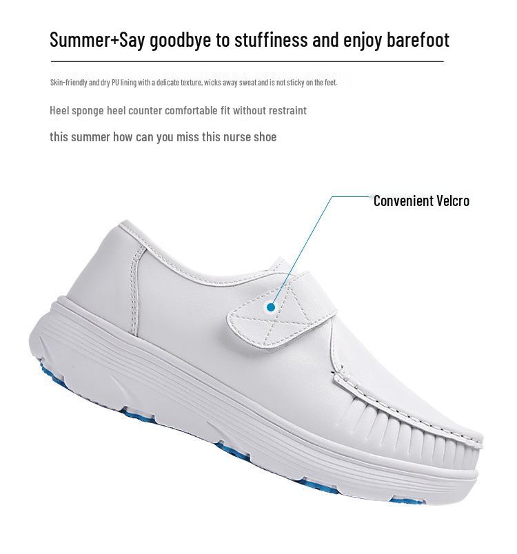 Women's Non-Slip Breathable Nurse Shoes - Soft and Comfortable with Odor-Resistant Thick Sole