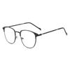 Fashion unisex square Plain glasses for men women Metal frame glasses for party eyeglasses Gentle Black eyebrow frame
