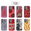 Luksusowe Etui na Telefon Y2K Rozgwiazda dla iPhone 17 16e 16 15 14 13 12 11 X XS XR XSMAX 7 8 Air Pro Max Plus Luksusowe Dwustronne