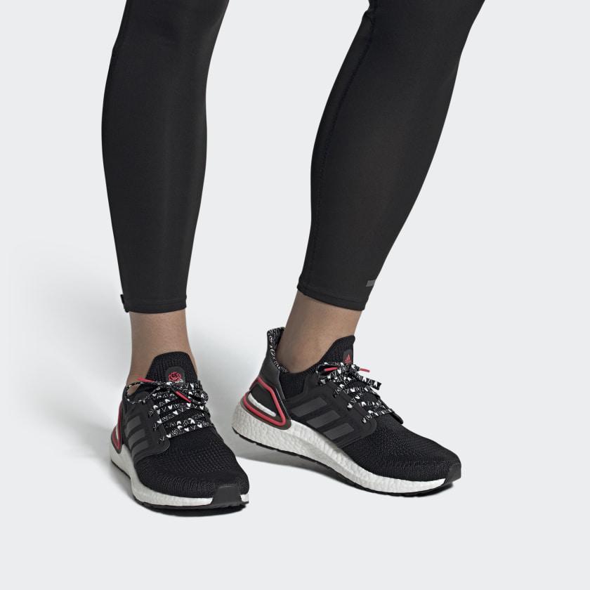 New Adidas Ultraboost 20 Valentine's Day Limited 2020 Version 'Cblack Ngtmet Shored' FX8895