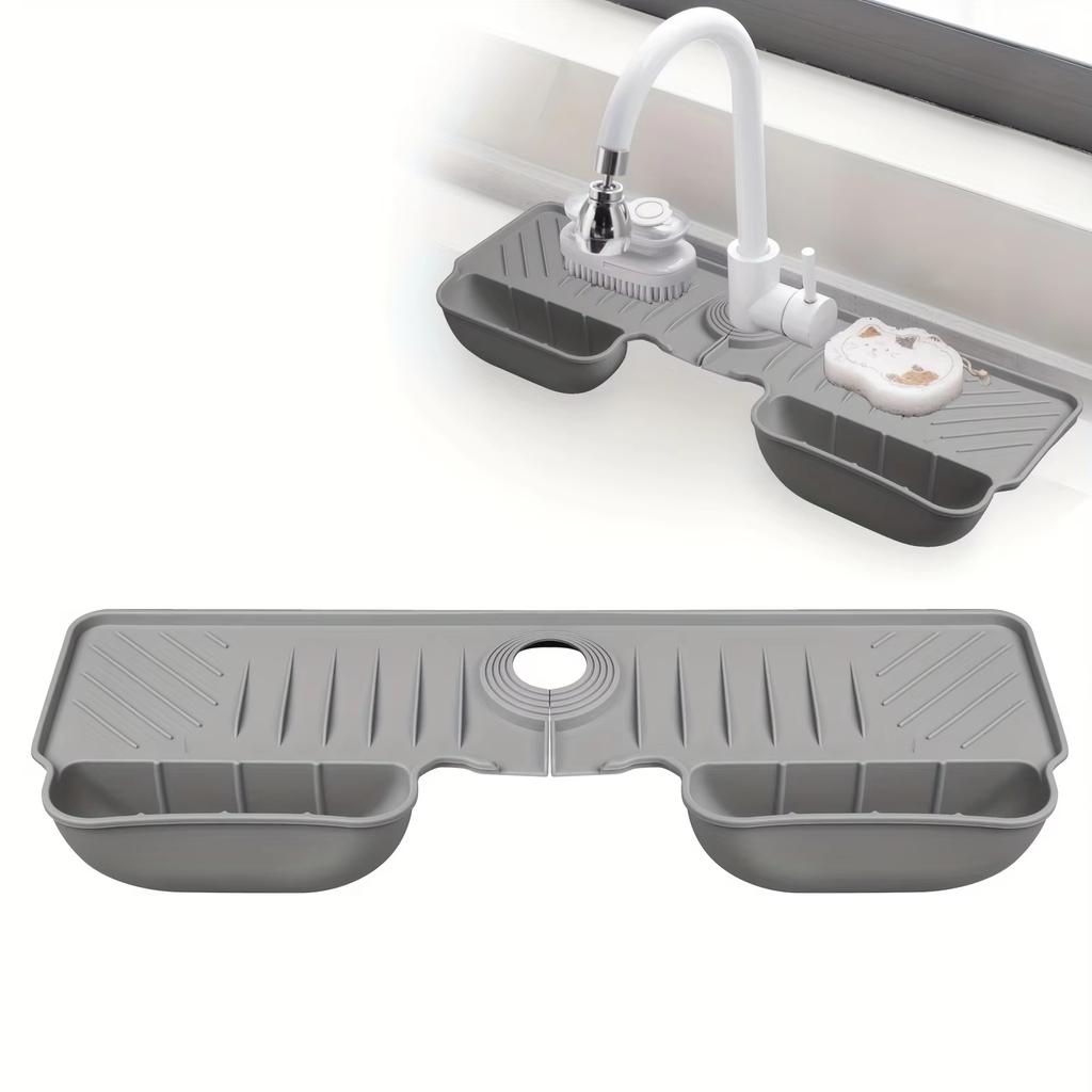 Kitchen Faucet Absorbent Mat Sink Splash Guard Silicone Drainage Drying Pad Countertop Protection Kitchen Tool Accessories 2025