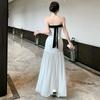 Neues Temperament Geburtstags kleid Ärmellos Tube Top Rock Weiblich Xia Xiaoxiang Trägerkleid Langer Rock