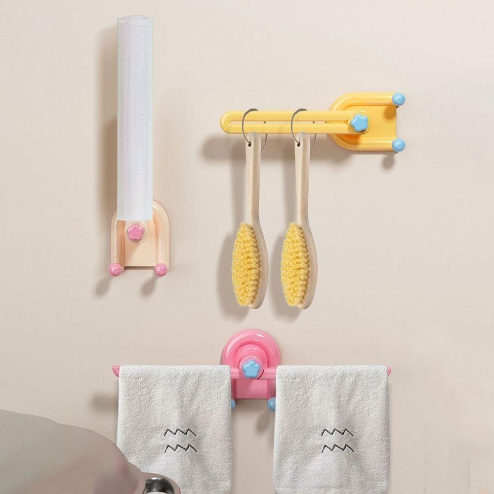 2Pcs Plastic Hairband Storage Hook L-Shape Waterproof Hair Rope Storage Rack Space Saving Hair Tie Display Holder Office