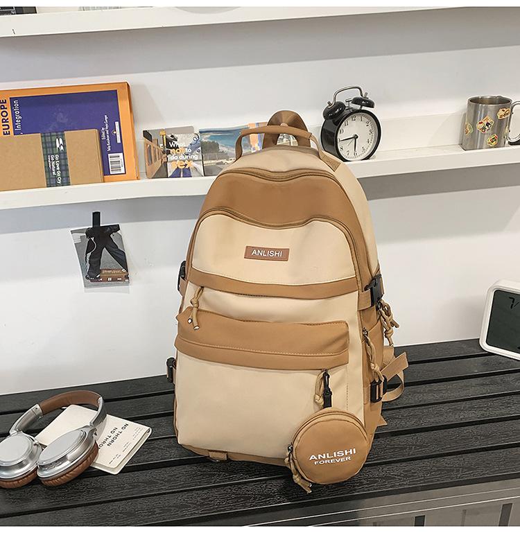 School Bag Mori Summer Large Capacity Backpack Couple Fashion Versatile Computer Bag Student Class School Bag Commuter Travel Bag