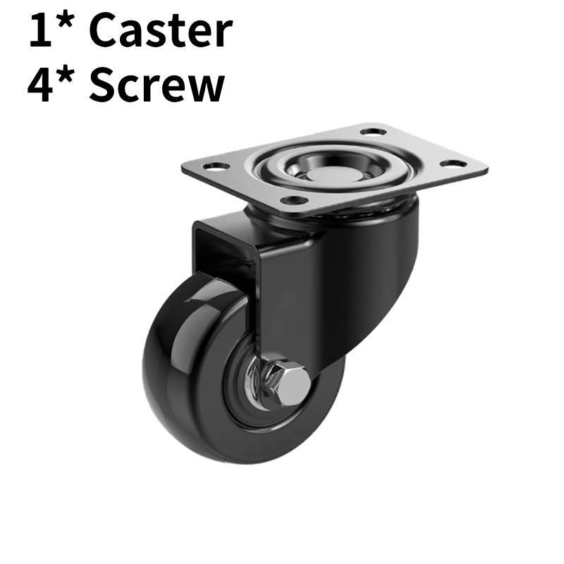

Efficient 2 Inch Pu Swivel Casters Set Of Four With Quiet Operation For Various Applications Without Brake