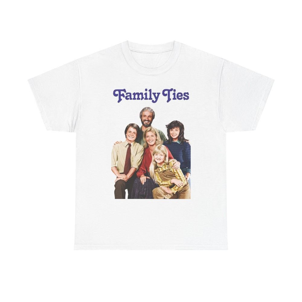 Family Ties Graphic T Shirt Vintage Retro Tv Show Unisex Heavy Cotton Tee Unisex T-Shirt XXXXL
