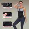 Fat Burning Band Women Waist Trimmer Belt with Zipper, Trainer Sweat Stomach Slimming Wrap, Enhancing Lower Belly Sauna Adjustable Cincher