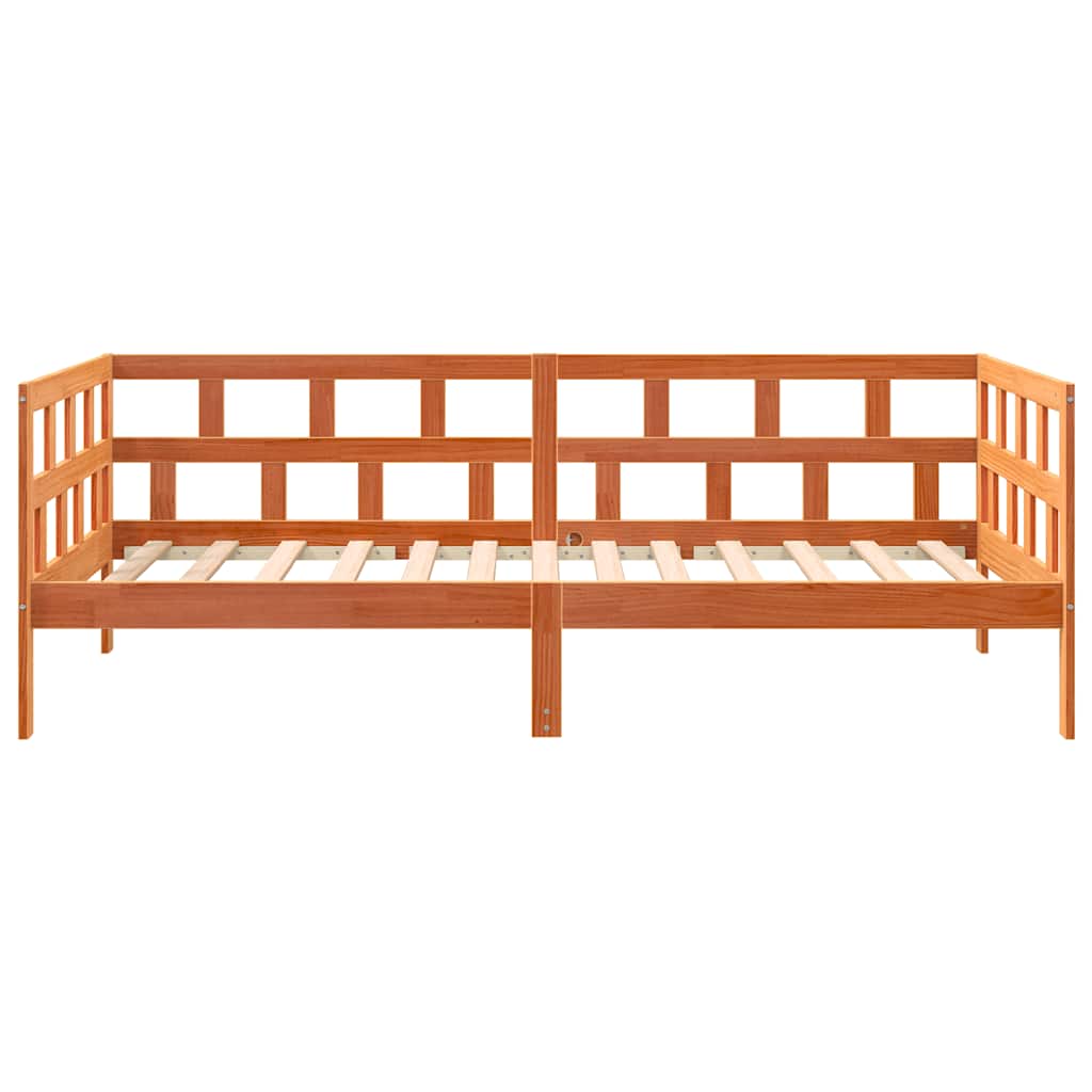 Daybed without Mattress Wax Brown 80 x 200 cm Solid Pine Wood