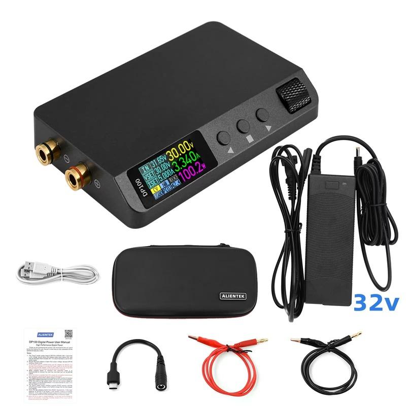 New EU DP100 DC Power Supply Adjustable 30V 5A Laboratory Bench Power Supply Portable Regulator Switching Digital Power Supply