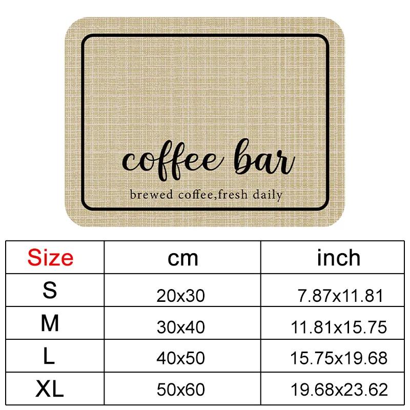 Kitchen Countertop Dish Drying Mat Absorbent Quick-Dry Cup Mat Heat-Resistant Oil-Resistant Non-Slip for Home Use