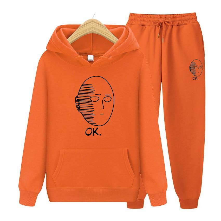Autumn Winter Couple Suit Jogging Fashion  Men Womens Hoodies Tracksuits Jogger Pants thick Warm Clothes Men