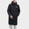 FILA Logo Printed Long Hooded Casual Down Jacket Men Outerwear Black F11M349907R-BK