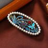 Elegant Retro Pearl Flower Hair Clip - Women's Luxury Headdress Hairpin