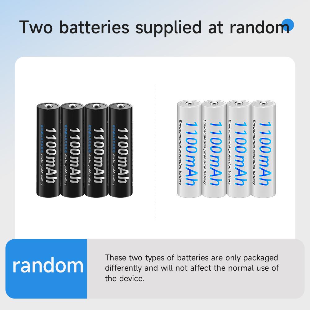 High Capacity 3000mAh 1.2V AA Rechargeable Batteries + 1100mAh 1.2V AAA Battery NI-MH AA AAA Rechargeable Battery with Box