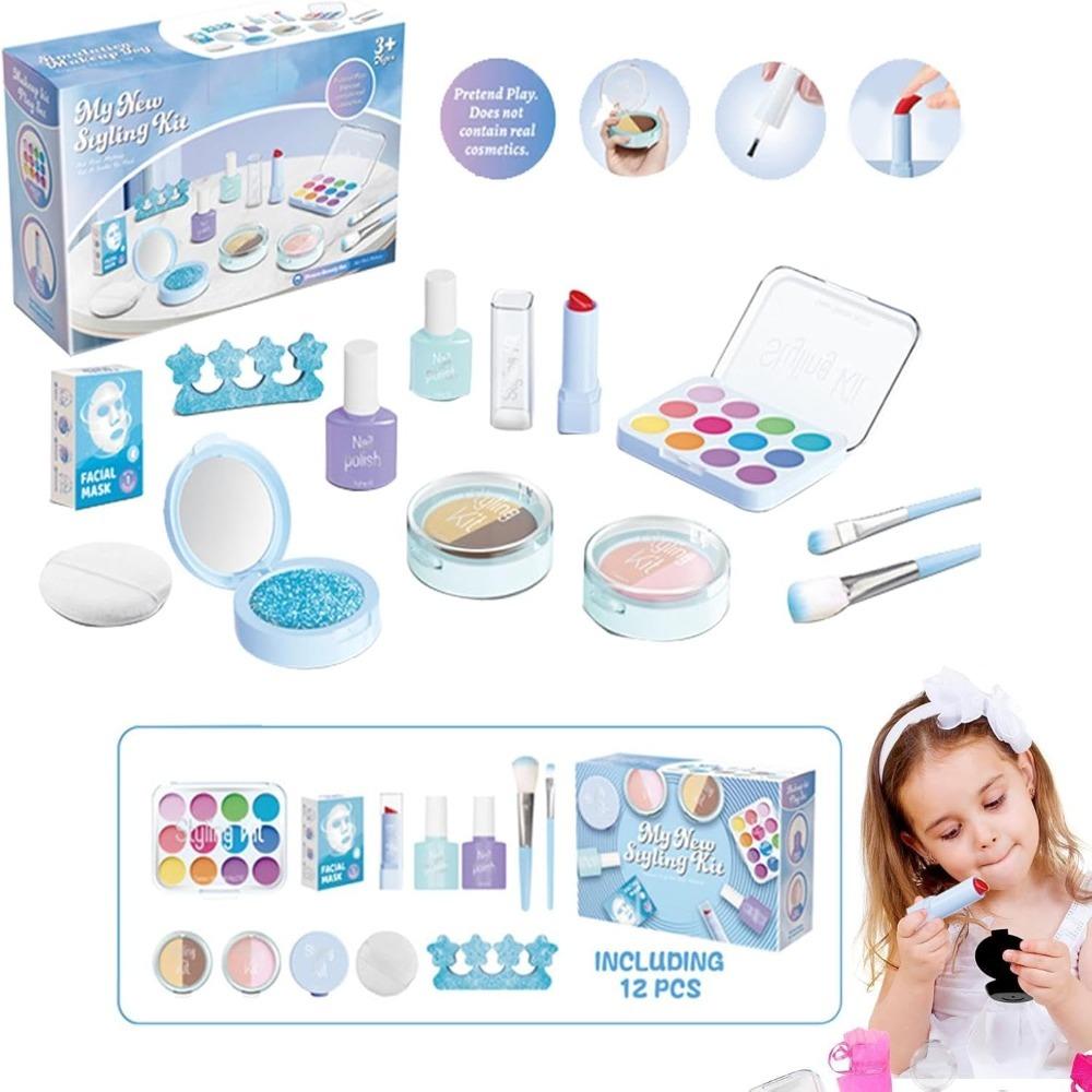Beauty Salon Play Set Washable Makeup Kit Kids 3-5 Years Old Makeup Kit for Girls  for Kids