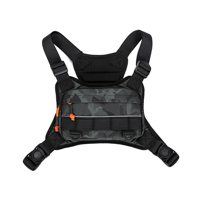 Front Chest Bag Camping Vest Backpack for Men Women Running Tactical Pack Sports Outdoor Cycling Running Fishing Travel Rig Bag