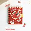 Süßes Cartoon Notizbuch Apfelfrucht Spiralnotizbuch Kawaii Cartoon Lernblock Tragbares Taschen-Vokabelheft Fehlerkorrektur-Journal für Studenten