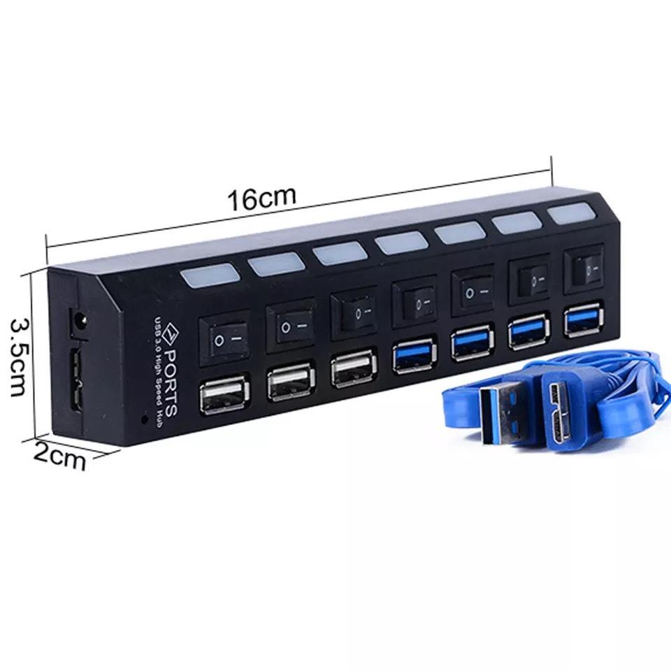 4-Port USB 3.0 Hub with Independent Switch