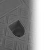 Rampe de trottoir en plastique Hauteur 13cm Seuil Rampe d'accès Raccordement libre Pente antidérapante Rampe Noire