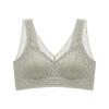 Traceless lace without steel rim closed breast anti-sagging sports bra bra