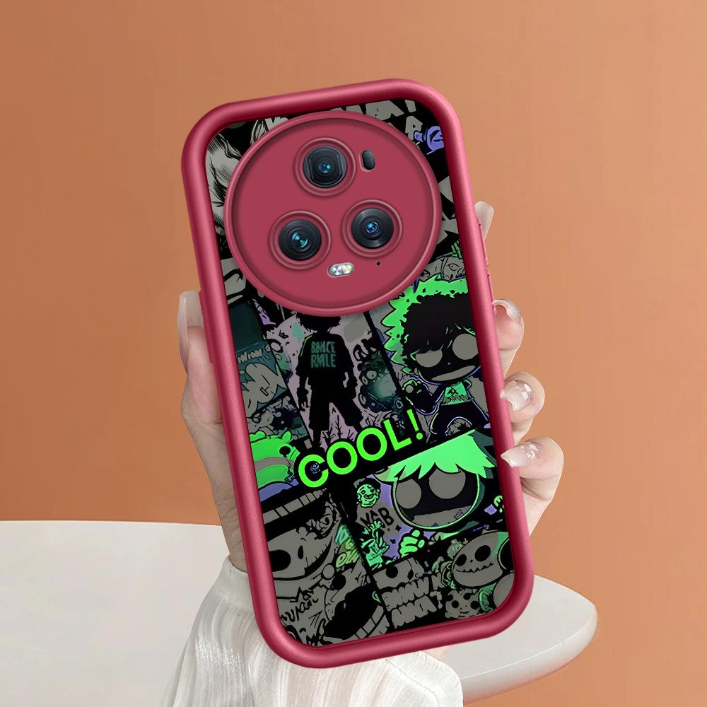 Soft Silicone Square Ladder Printing Pattern Phone Casing Full Cover Camera Shockproof Protection Rubber Case for Huawei Honor