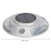 Solar Road Stud Light IP68 Waterproof Aluminum Alloy Automatic Lighting LED Deck Lighting Road Stud 6V 1.8W Red Lighting