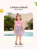 Little Maven Summer Floral Cartoon Dress - Short Sleeve, Breathable Children's Skirt