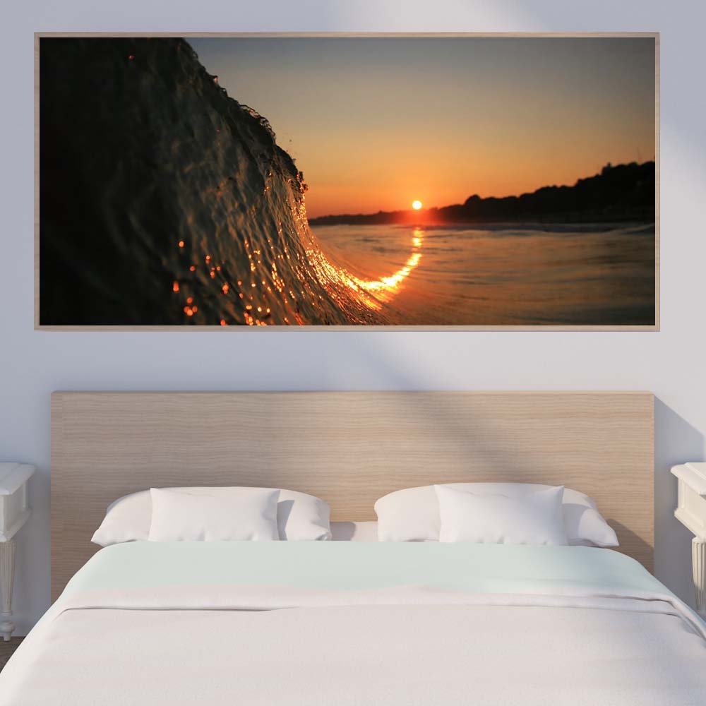 Krajobraz obraz olejny góra lodowa estetyczny wschód słońca artystyczny obraz na płótnie salon korytarz biuro dekoracja wnętrz mural bez ramki