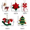 Artificial Flower Felt Christmas Tree Pendant Puppy Christmas Tree Decorations  New Year
