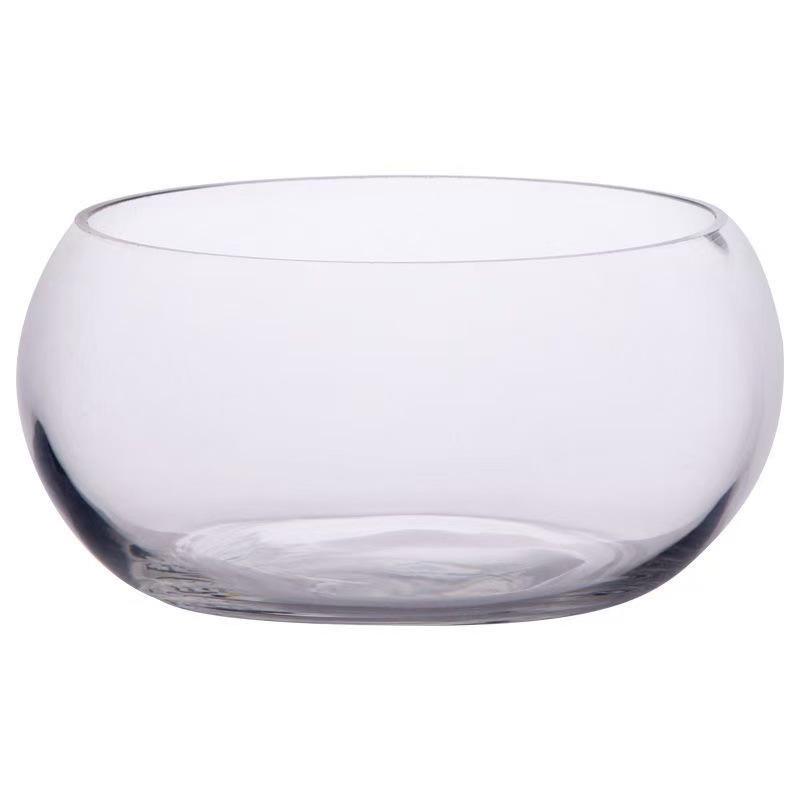 Creative Round Glass Fish Tank for Desktop, Office, or Living Room