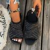 Summer Women Dress Shoes Low Heel Wedges Shoes for Women Sandals with Arch Support Comfortable Sandals Women Flip Sandals