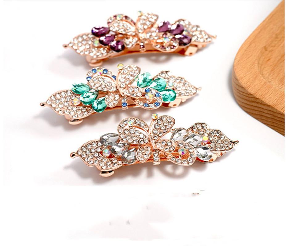Korean style fashion ladies spring clip small butterfly alloy hair clip hair accessories fresh and elegant versatile accessories