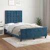 VidaXL Bed Frames with Headboard, Upholstered Bed, Double Bed, Adult Bedroom Interior Bed, Modern, Blue 3270606