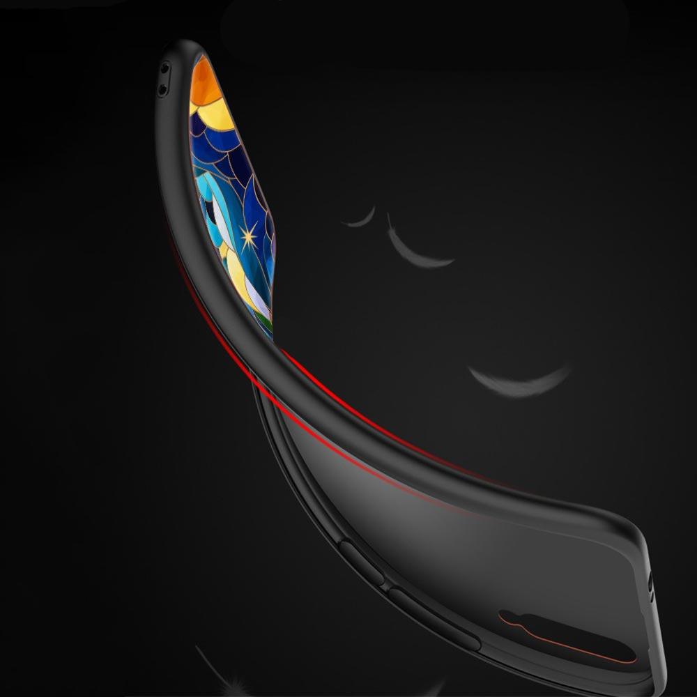 Beautiful Sun Moon Glass Case For Realme C67 C63 C55 C53 C35 C25 C21 GT 2 3 5 6 10 11 12 13 Pro Plus 5G Soft TPU Phone Cover Bag