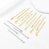 K Bag Gold Color Retention Tail Chain Extension Chain Homemade Bracelet Necklace DIY Handmade Accessories Handmade Jewelry Material D